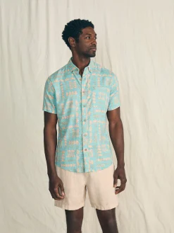 Faherty Brand Anna Kahalekulu Short-Sleeve Breeze Shirt -