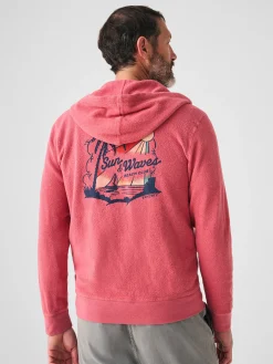Faherty Brand Beach Fleece Zip Hoodie -