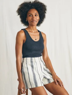 Women Faherty Brand Big Sur Linen Short -