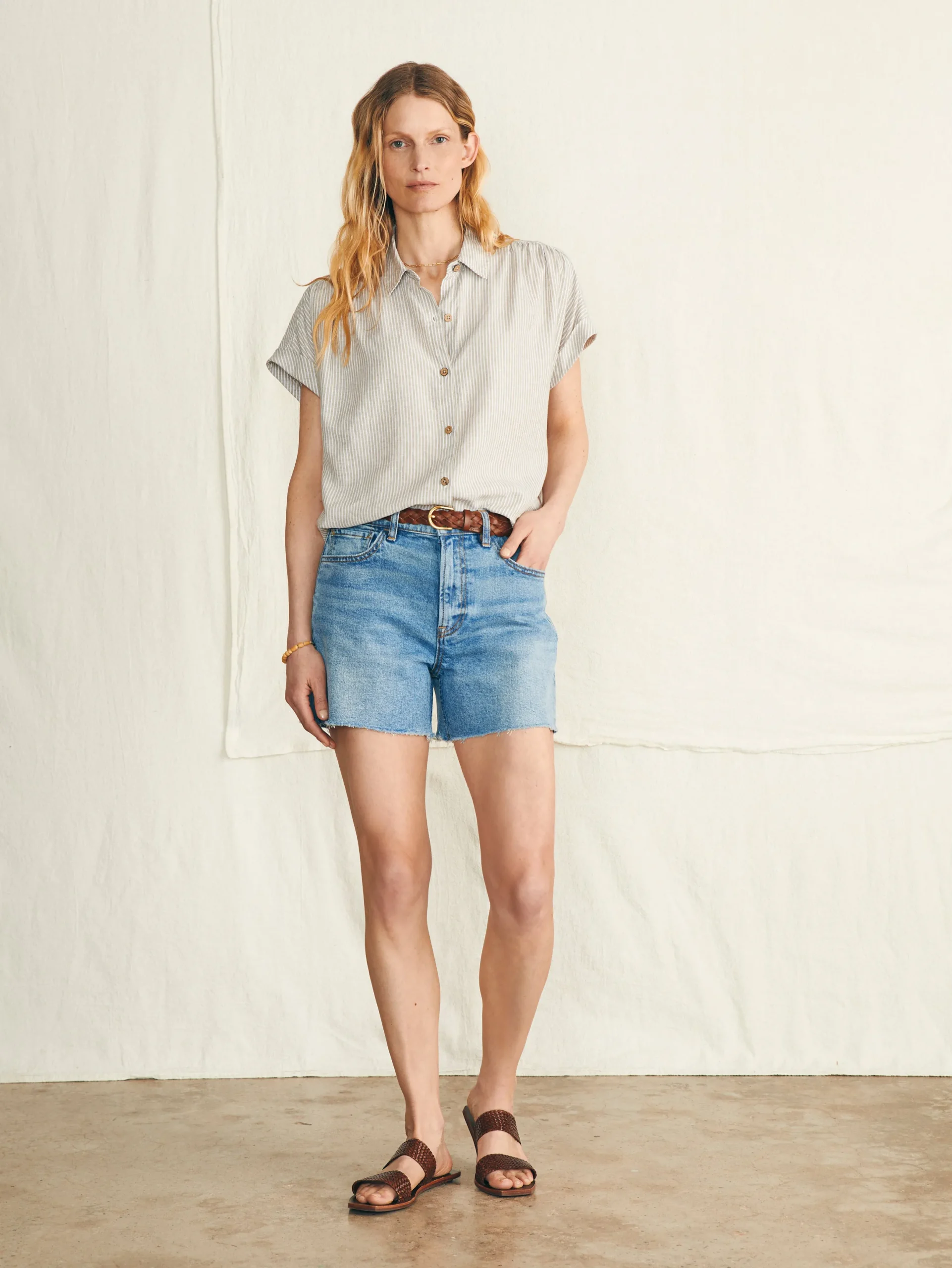 Women Faherty Brand Breeze Shirt -