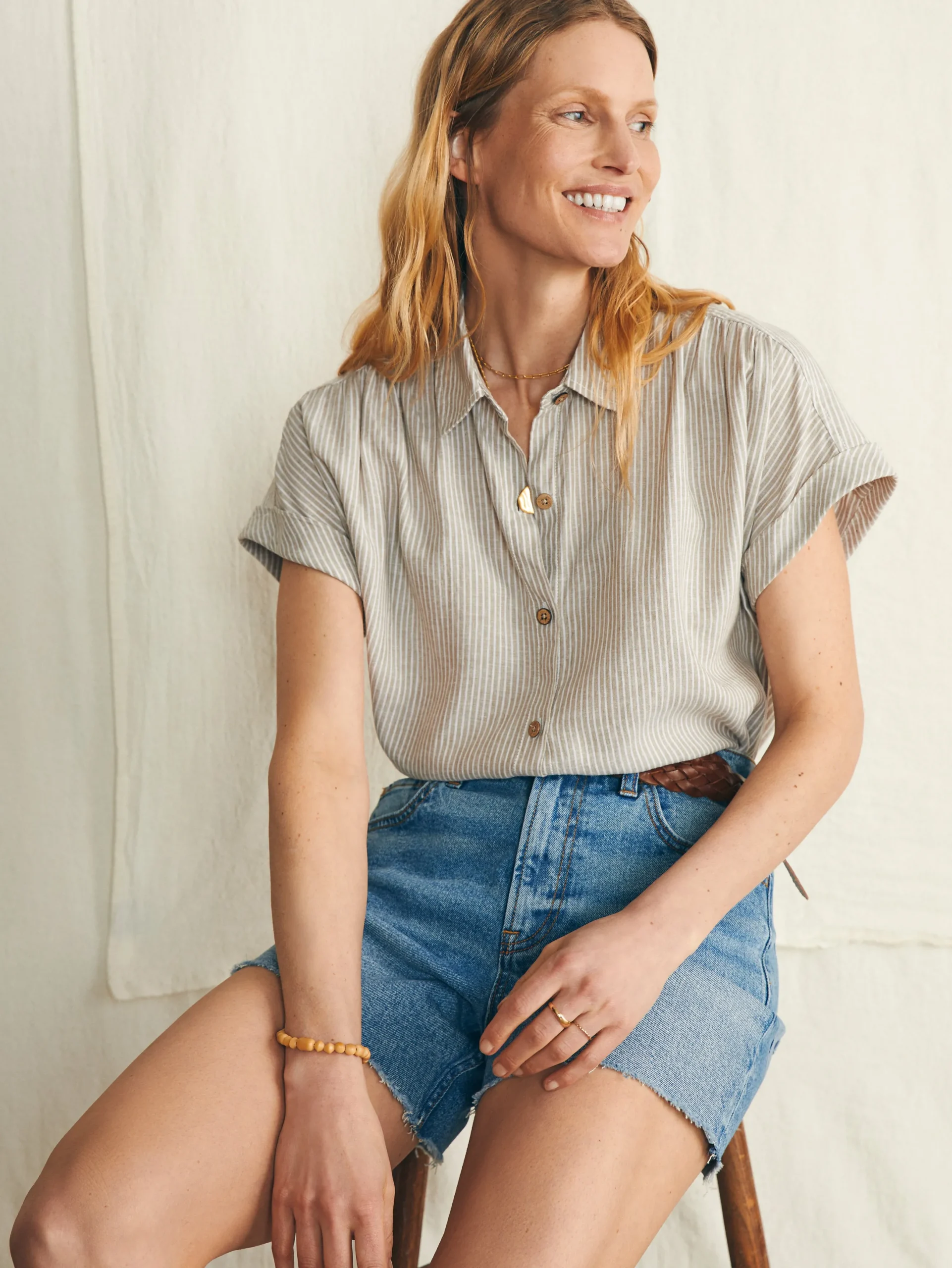 Women Faherty Brand Breeze Shirt -