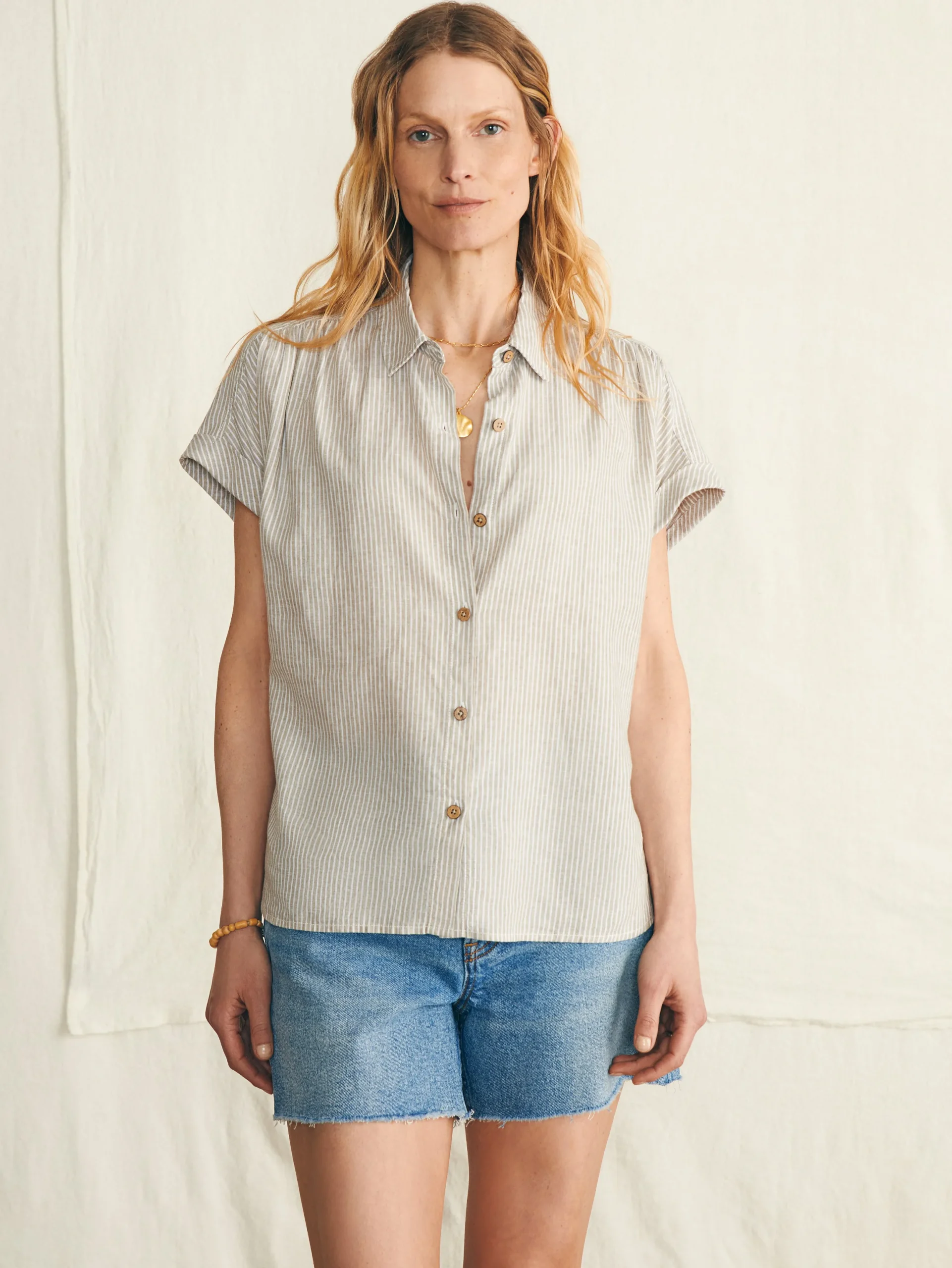 Women Faherty Brand Breeze Shirt -