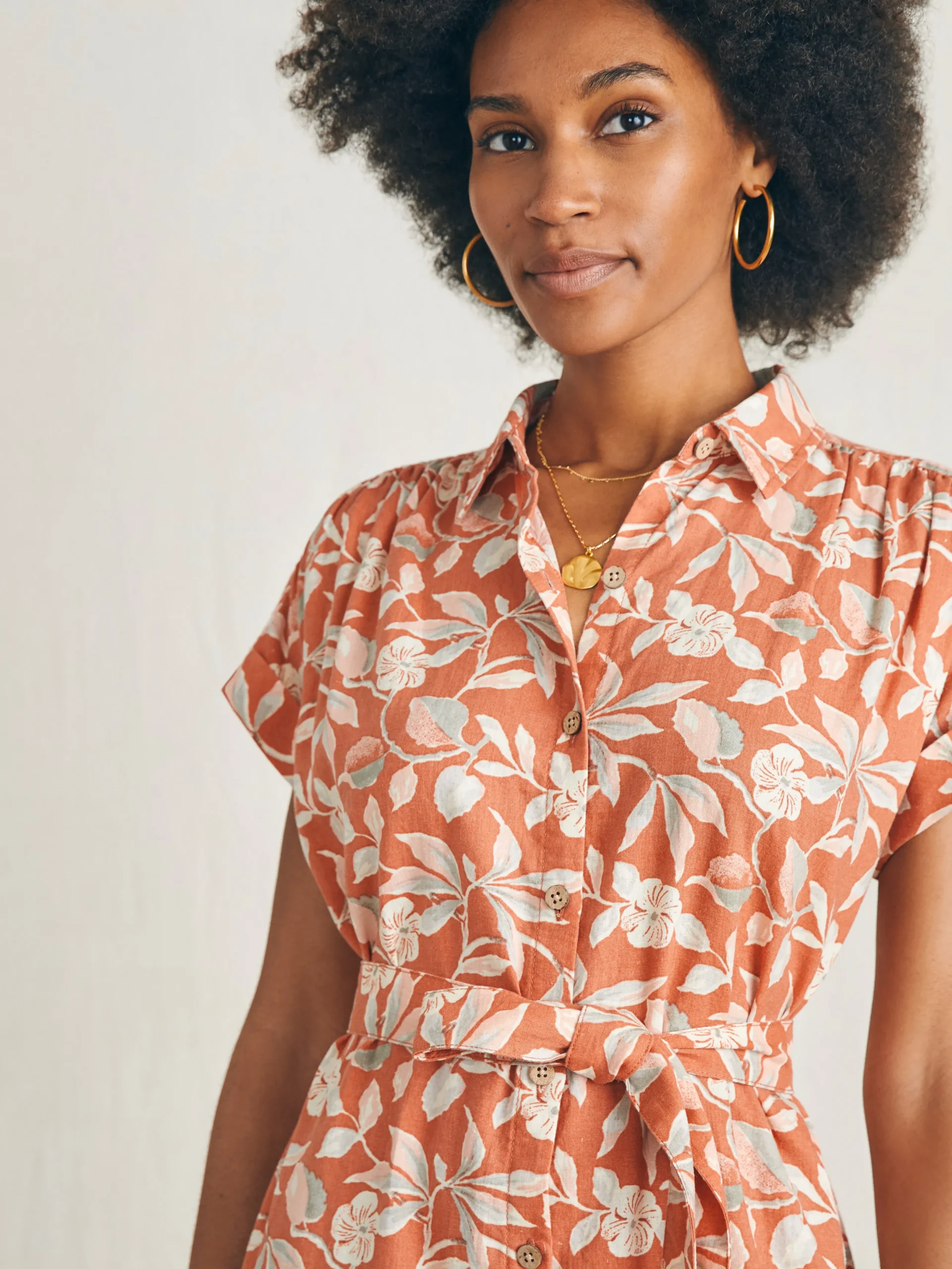Women Faherty Brand Breeze Shirtdress -