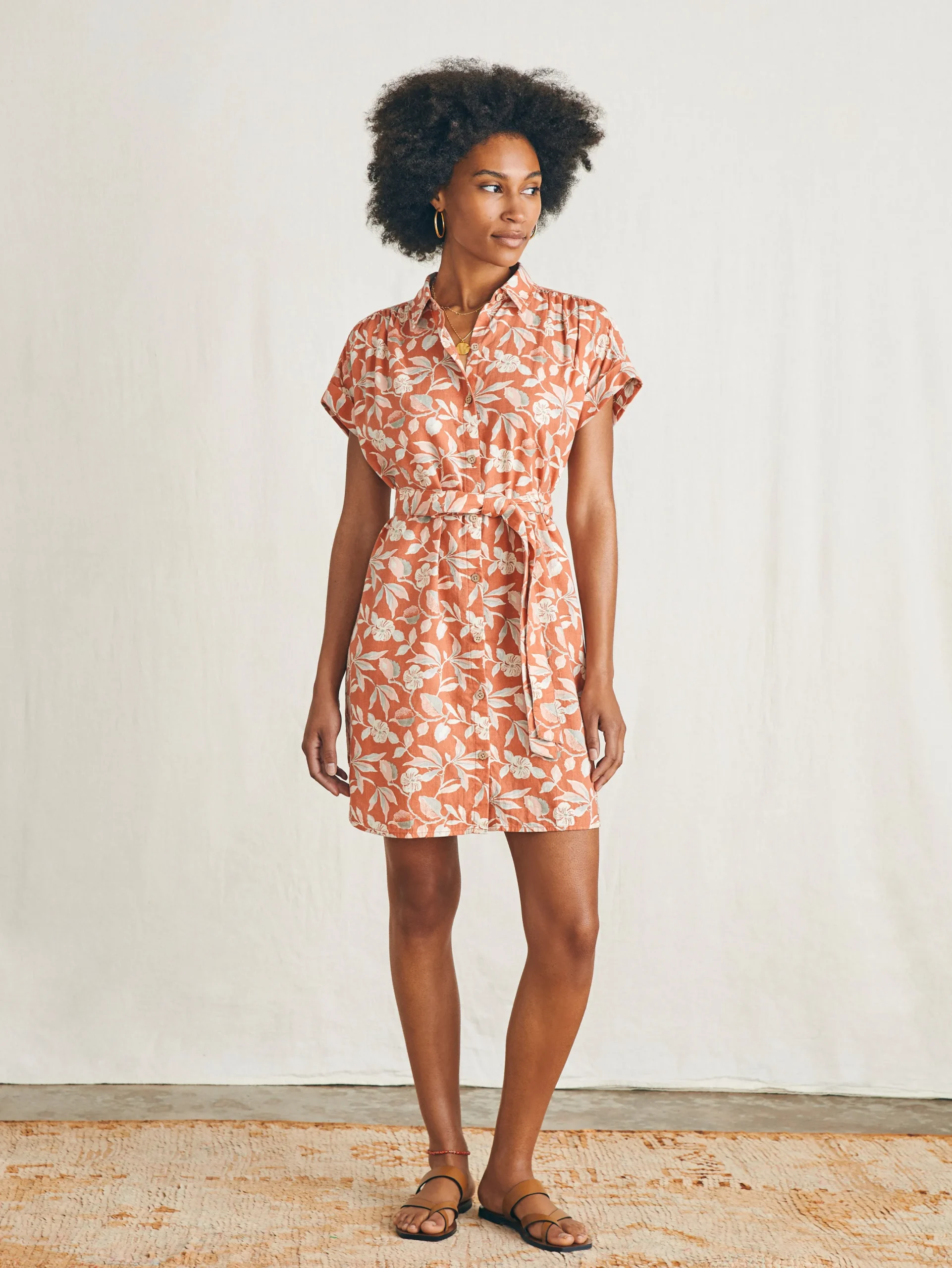 Women Faherty Brand Breeze Shirtdress -