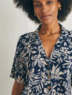 Women Faherty Brand Cabana Camp Shirt -