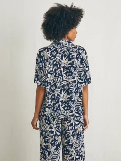 Women Faherty Brand Cabana Camp Shirt -
