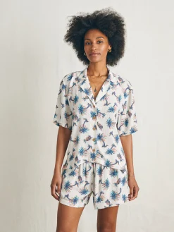 Women Faherty Brand Cabana Camp Shirt -
