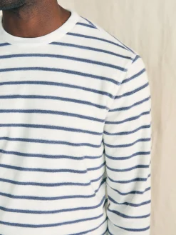 Faherty Brand Cabana Towel Terry Crewneck -