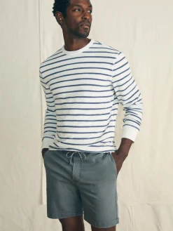 Faherty Brand Cabana Towel Terry Crewneck -