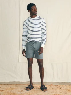 Faherty Brand Cabana Towel Terry Crewneck -