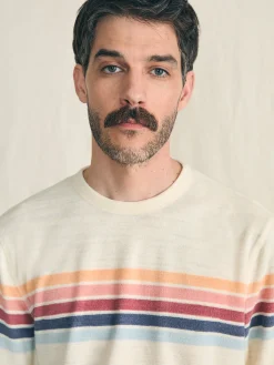 Faherty Brand Cabana Towel Terry Crewneck -