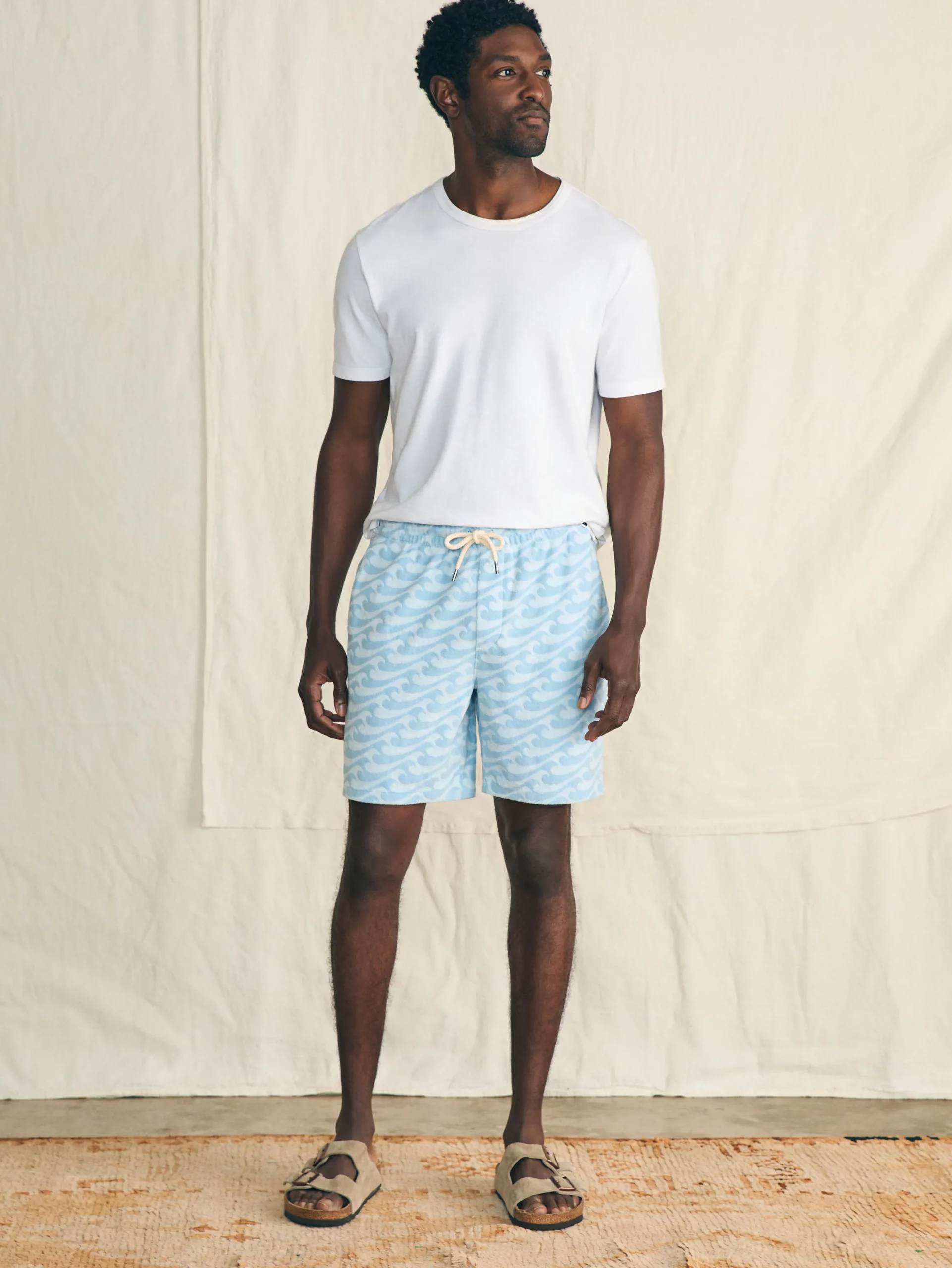 Faherty Brand Cabana Towel Terry Sweatshort -