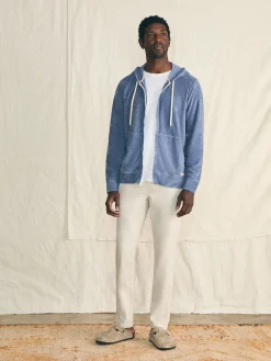Faherty Brand Cabana Towel Terry Zip Hoodie -