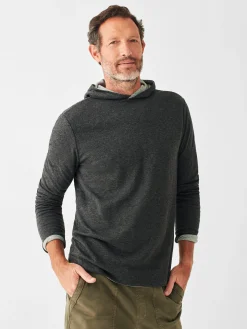 Faherty Brand Cloud Cotton Reversible Hoodie -