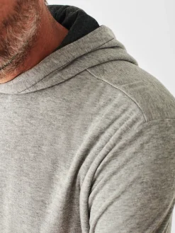 Faherty Brand Cloud Cotton Reversible Hoodie -