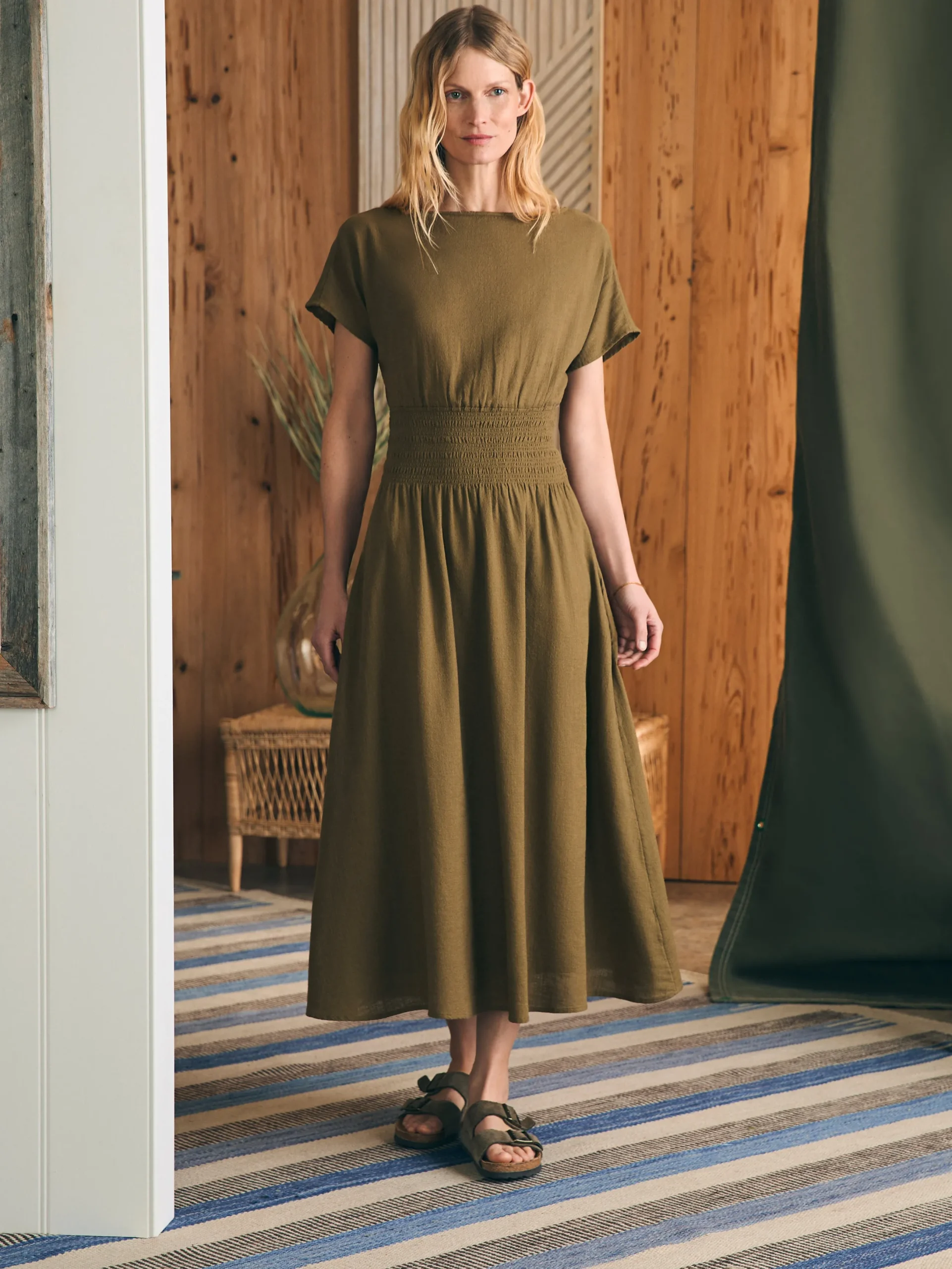 Women Faherty Brand Coast To Coast Midi Dress -