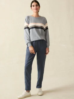 Women Faherty Brand Coastal Cloud Crew -