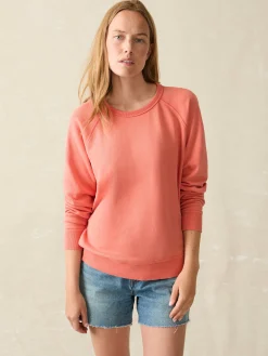 Women Faherty Brand Coastal Cloud Crew -