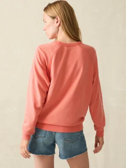 Women Faherty Brand Coastal Cloud Crew -
