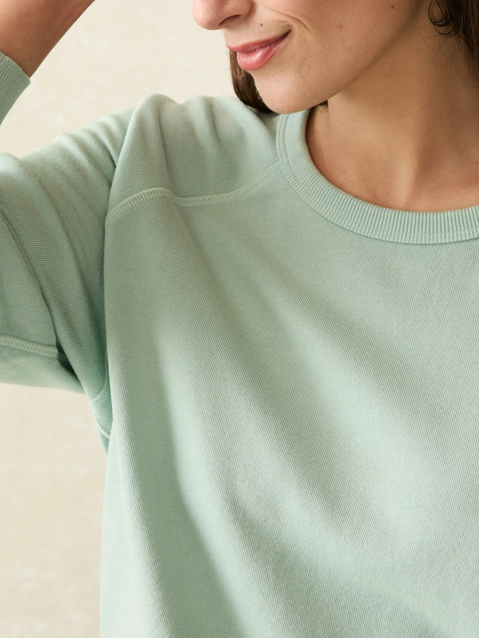 Women Faherty Brand Coastal Cloud Crew -