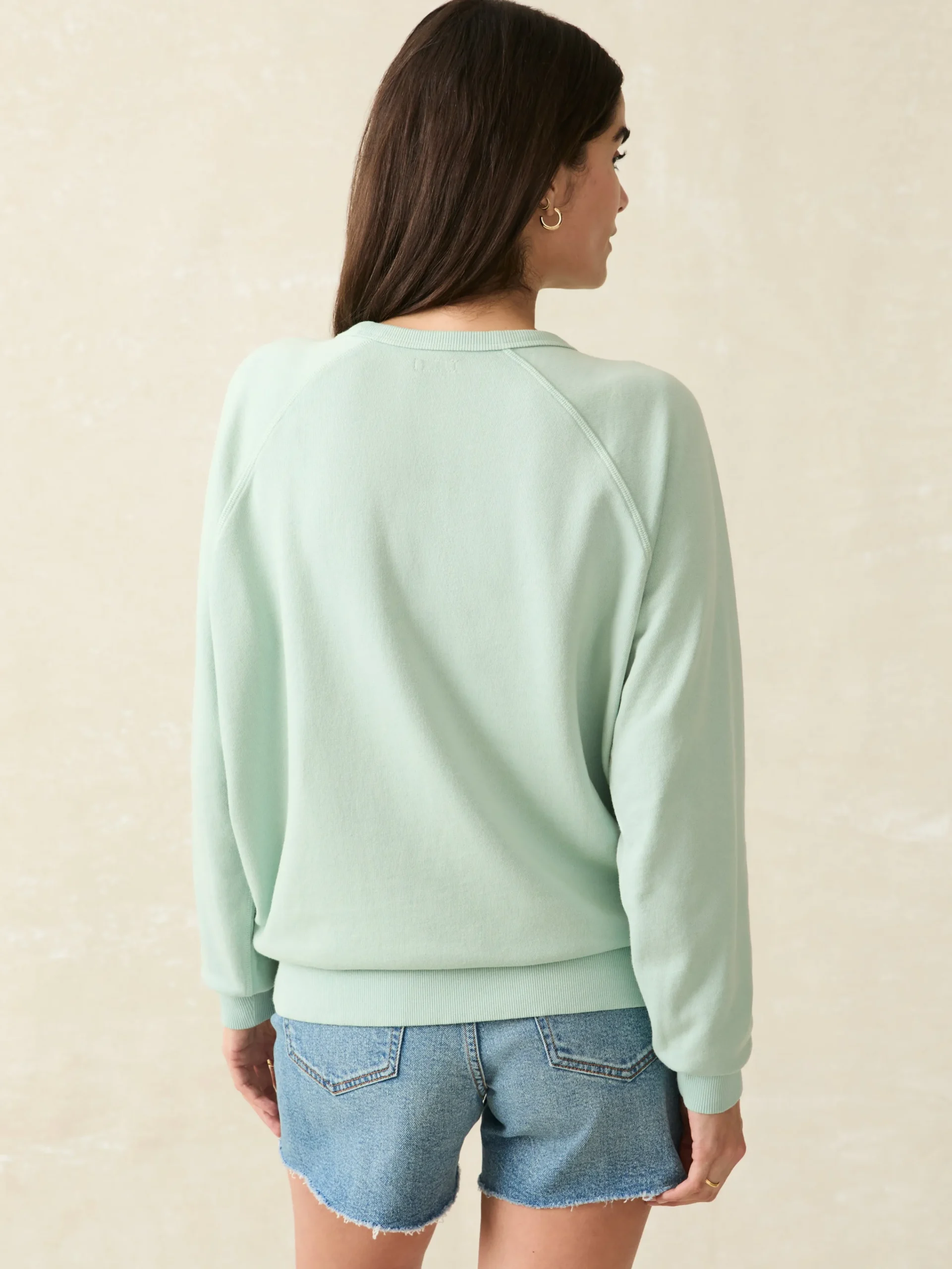 Women Faherty Brand Coastal Cloud Crew -