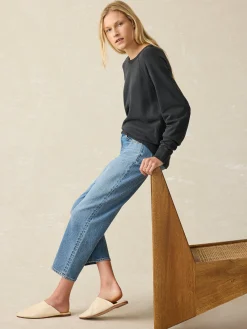 Women Faherty Brand Coastal Cloud Crew -
