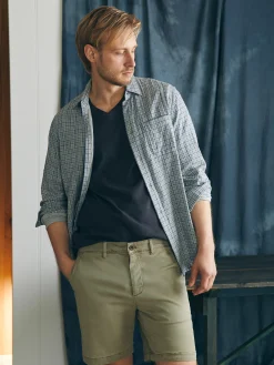 Faherty Brand Coastline Stretch Chino Short (8" Inseam) -