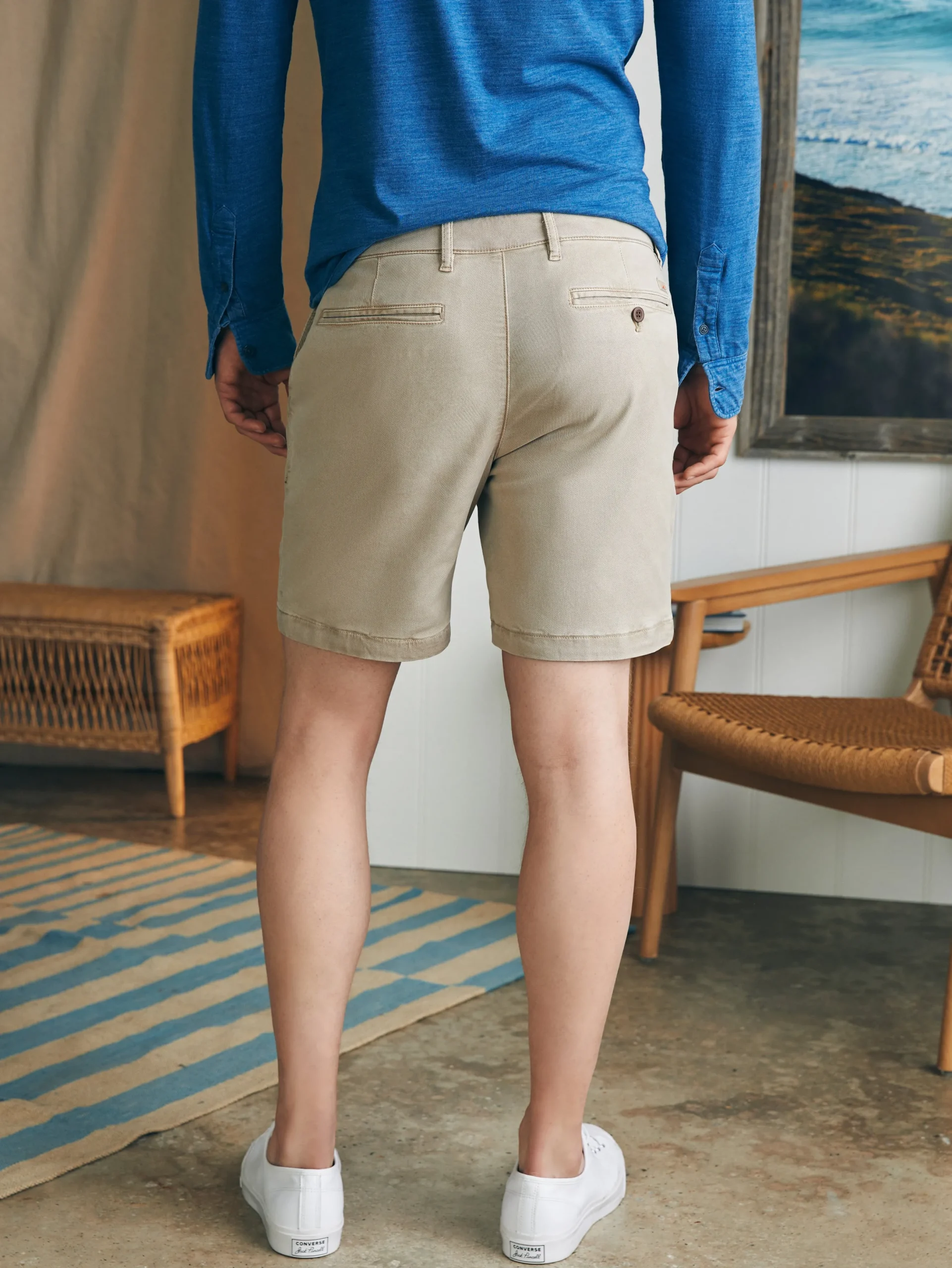 Faherty Brand Coastline Stretch Chino Short (8" Inseam) -