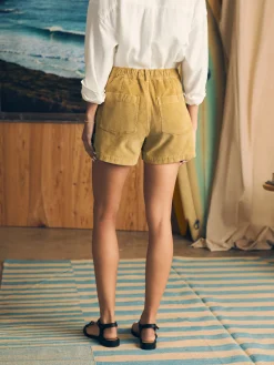 Women Faherty Brand Cord Patch Pocket Short -