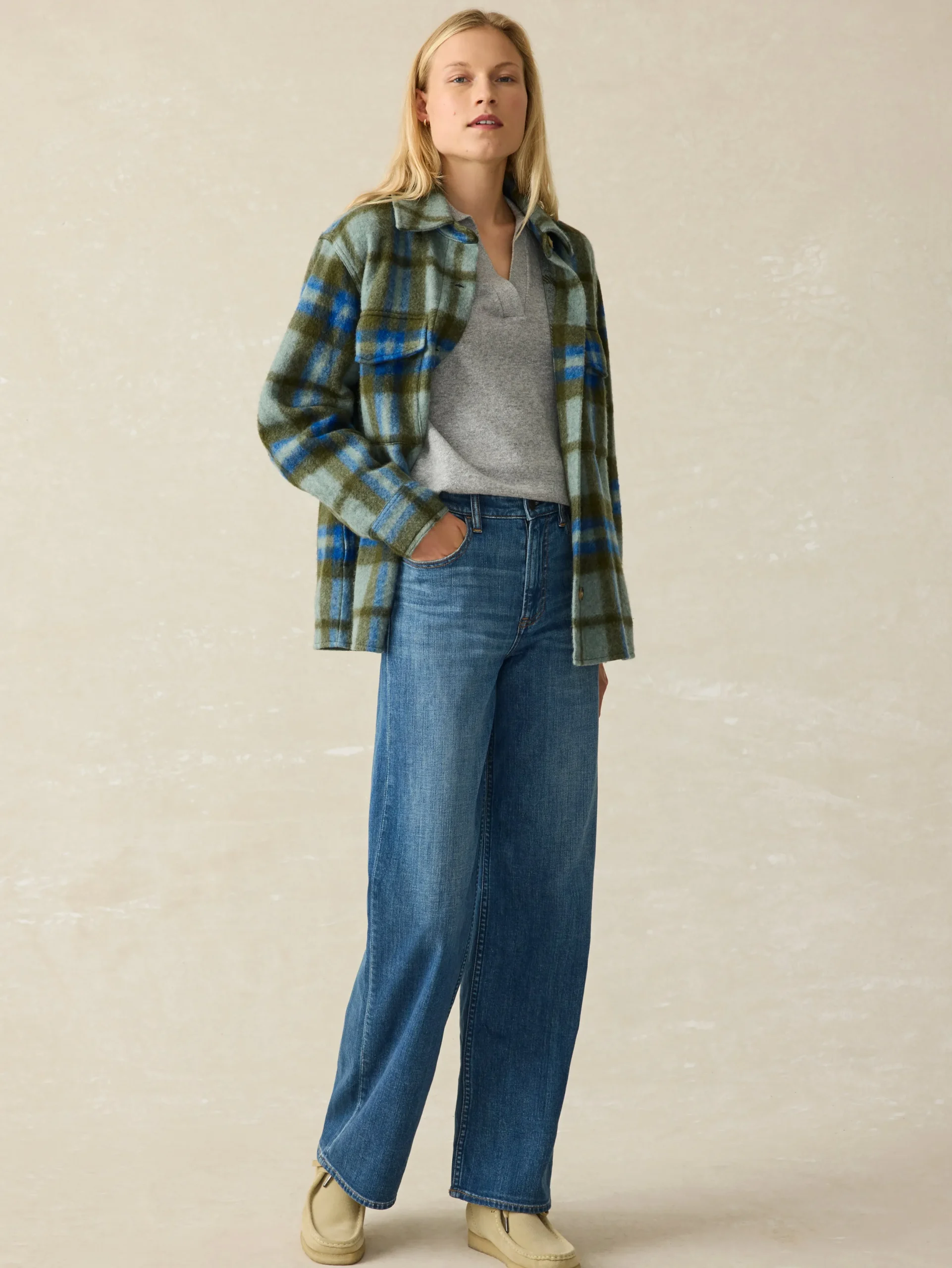 Women Faherty Brand Cotswold Shirt Jacket -