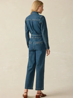 Women Faherty Brand Denim Michelle Jumpsuit -