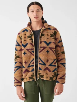 Faherty Brand Doug Good Feather High Pile Fleece Full Zip -