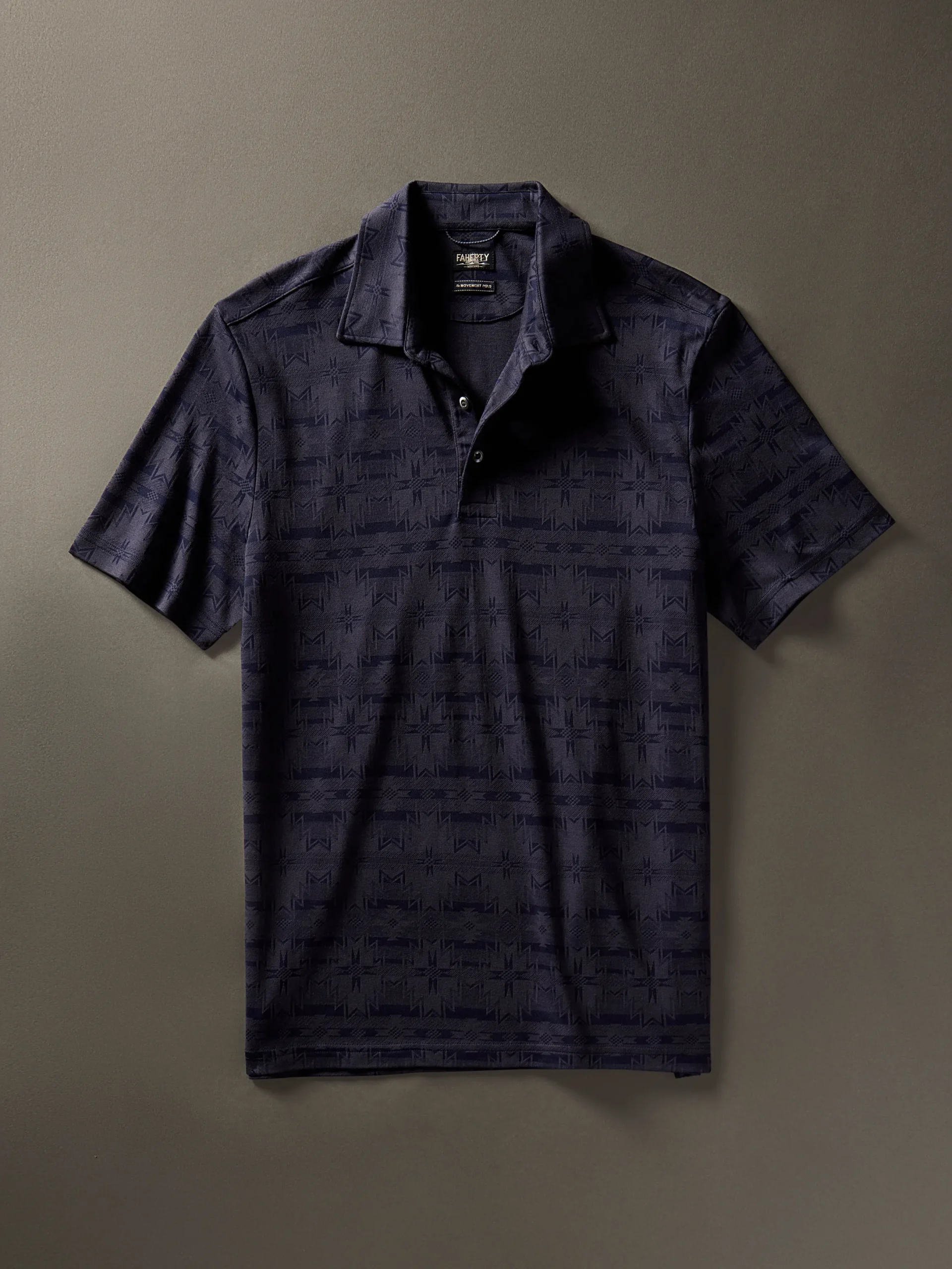 Faherty Brand Doug Good Feather Movement™ Short-Sleeve Pique Polo -