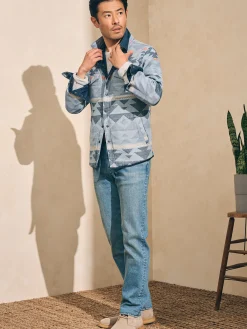 Faherty Brand Doug Good Feather Reversible Bondi Jacket -
