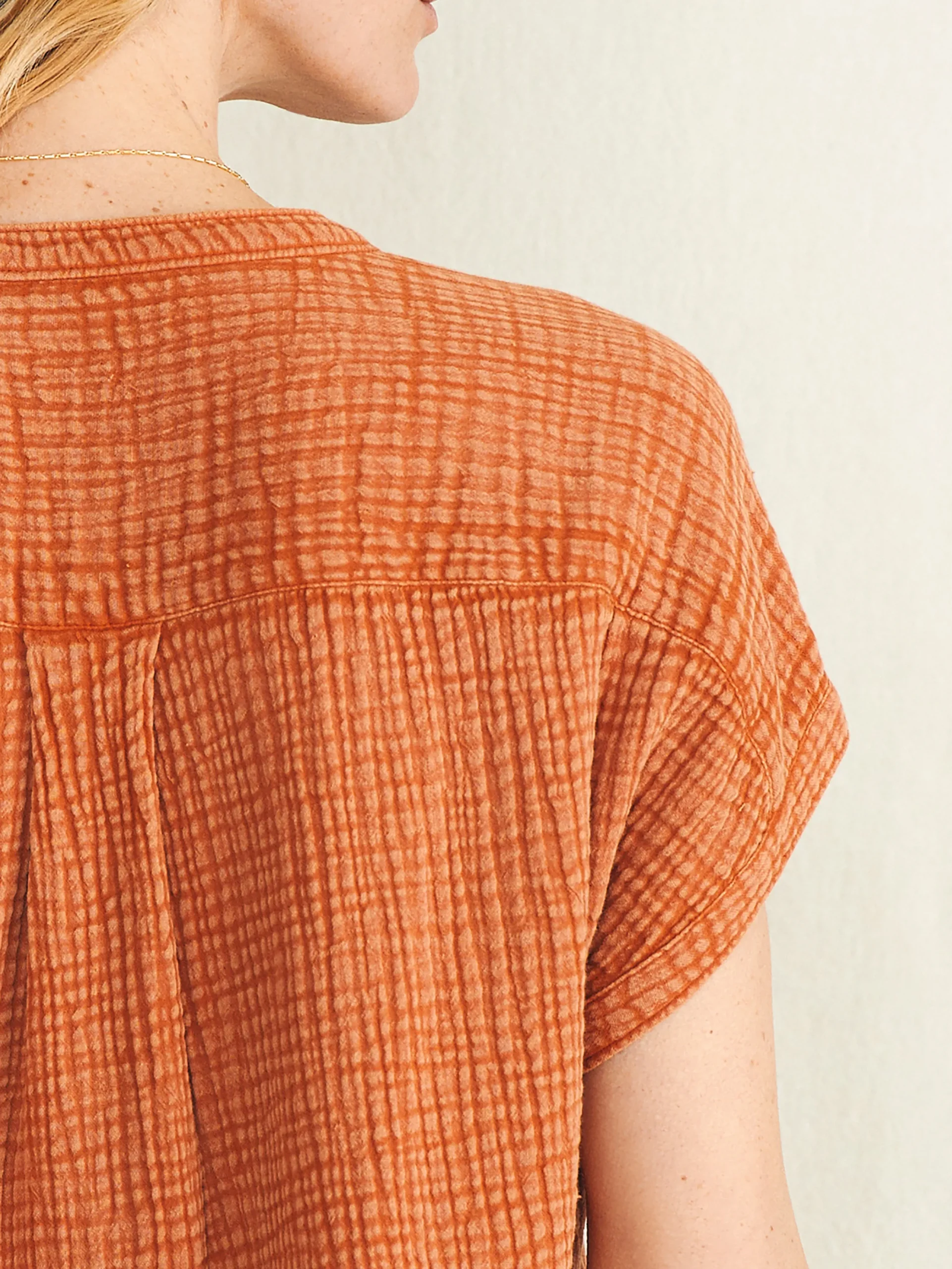 Women Faherty Brand Dream Cotton Gauze Desmond Top -