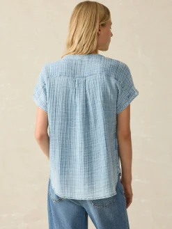 Women Faherty Brand Dream Cotton Gauze Desmond Top -