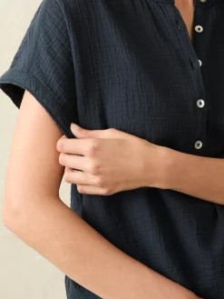Women Faherty Brand Dream Cotton Gauze Desmond Top -