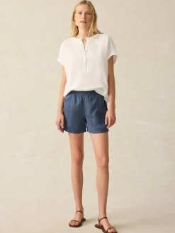 Women Faherty Brand Dream Cotton Gauze Desmond Top -