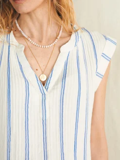 Women Faherty Brand Dream Cotton Gauze Dylan Top -