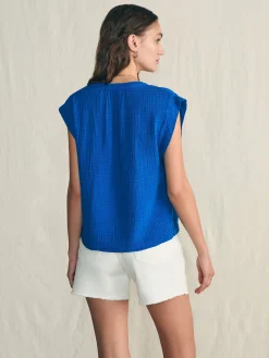Women Faherty Brand Dream Cotton Gauze Dylan Top -