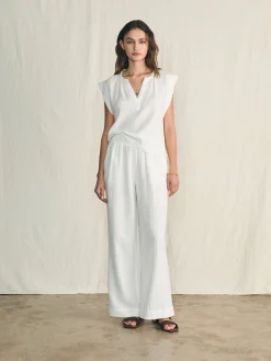 Women Faherty Brand Dream Cotton Gauze Dylan Top -
