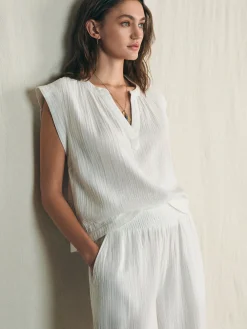 Women Faherty Brand Dream Cotton Gauze Dylan Top -