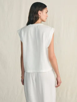 Women Faherty Brand Dream Cotton Gauze Dylan Top -