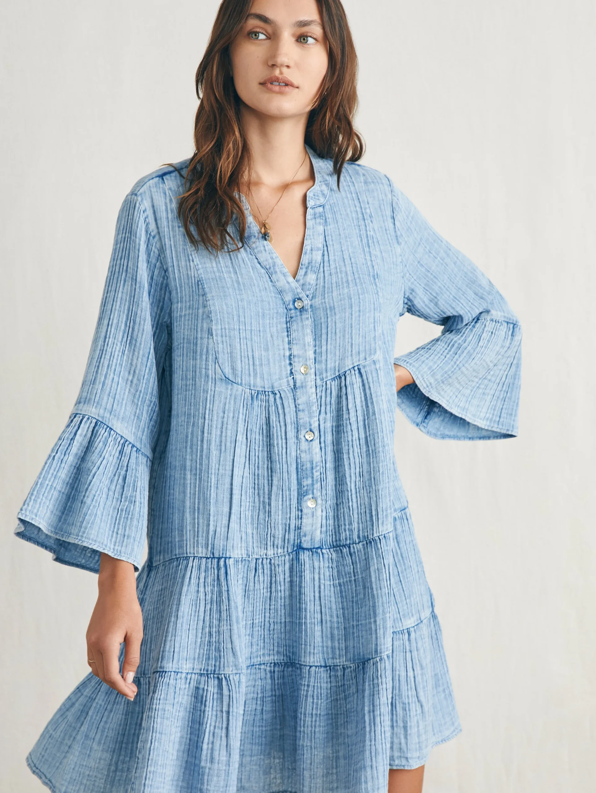 Women Faherty Brand Dream Cotton Gauze Kasey Dress -