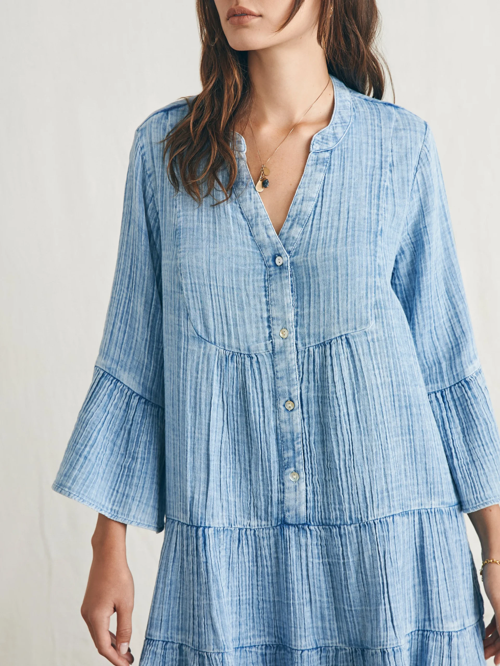 Women Faherty Brand Dream Cotton Gauze Kasey Dress -