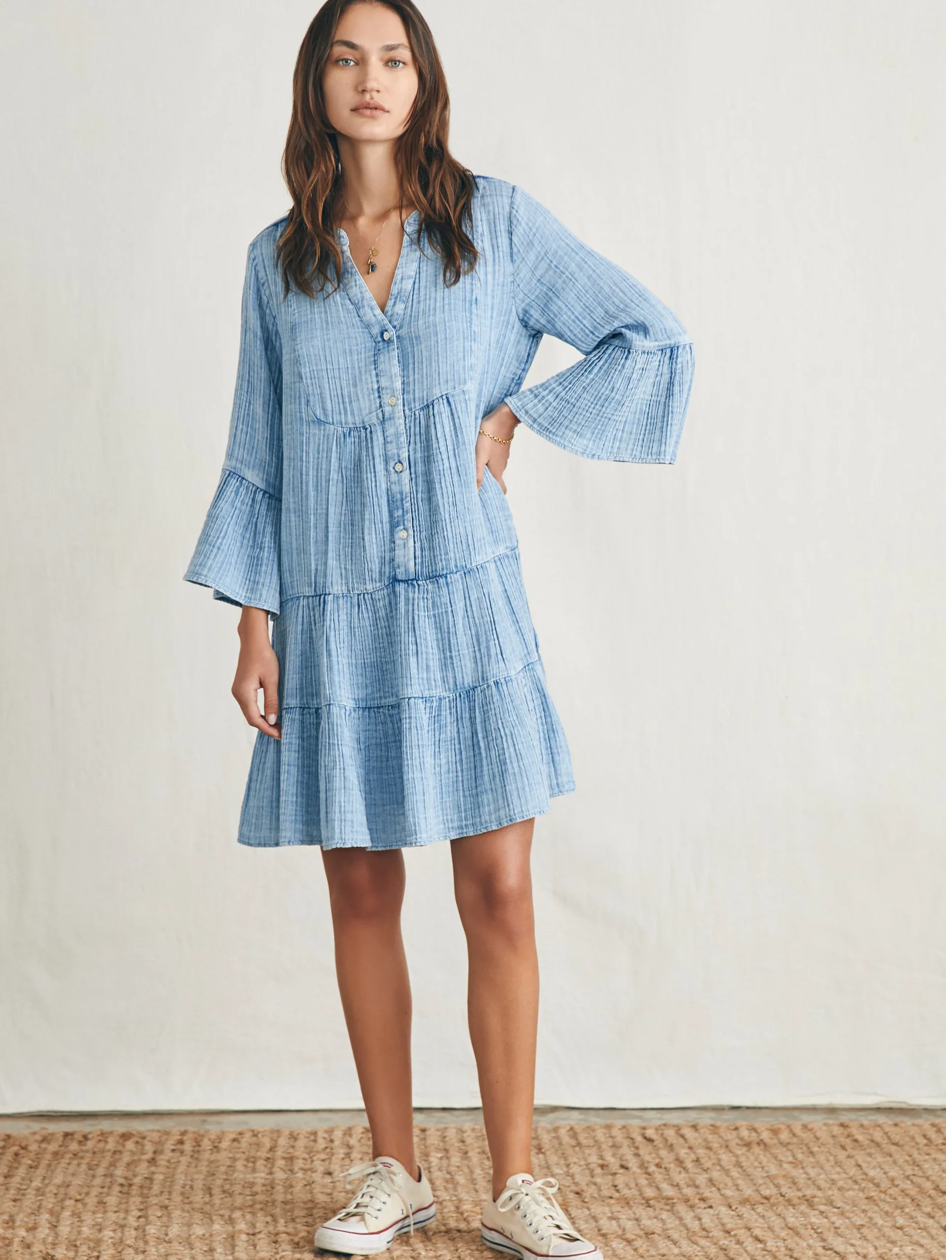 Women Faherty Brand Dream Cotton Gauze Kasey Dress -