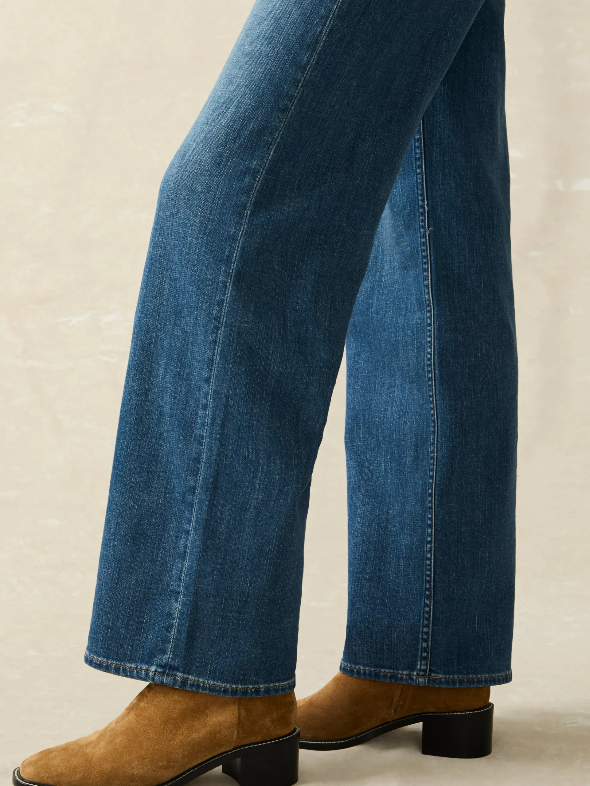Women Faherty Brand Dream Jean Wide Leg -