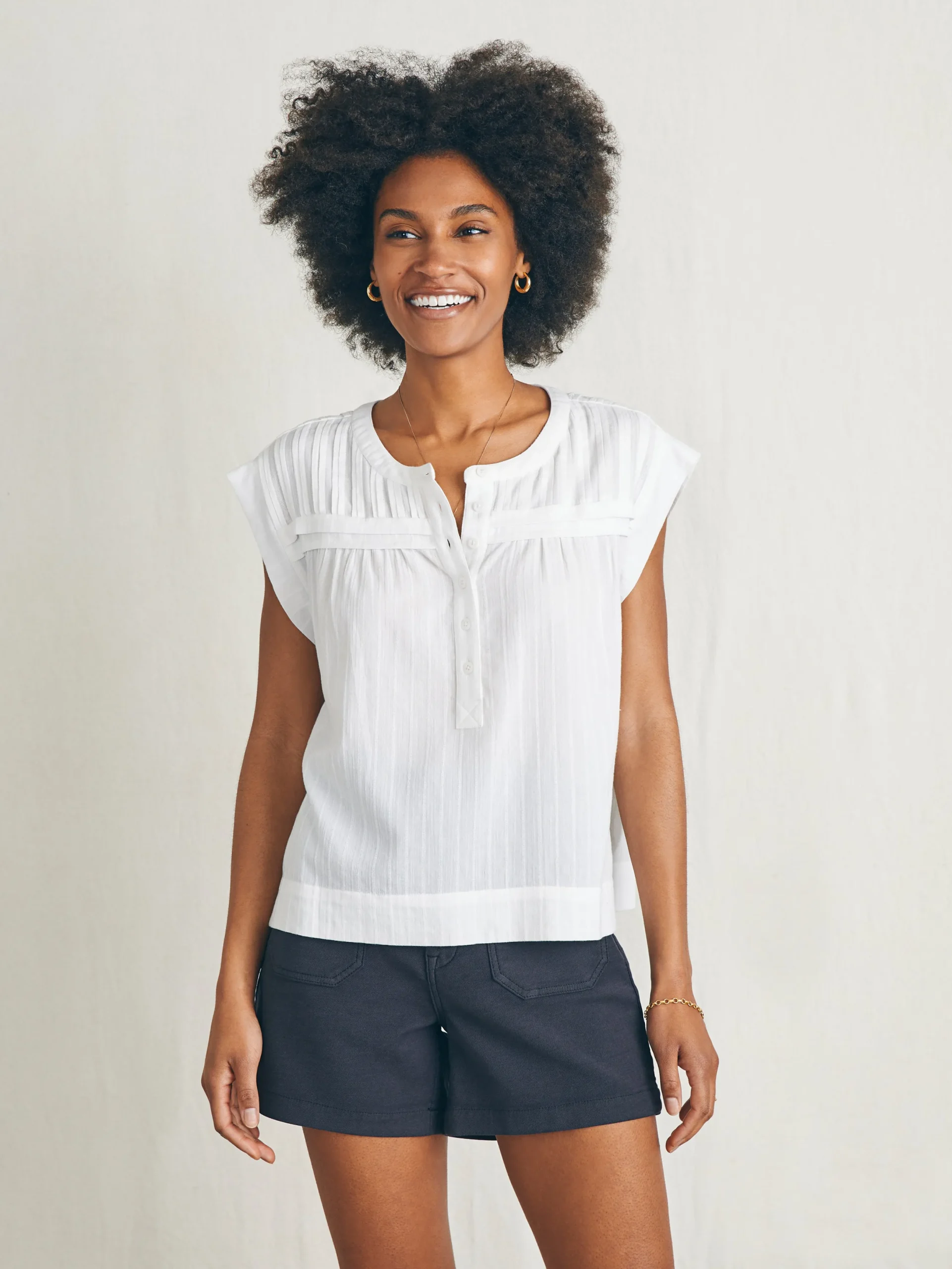 Women Faherty Brand Ellsworth Top -