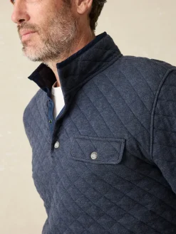 Faherty Brand Epic Quilted Fleece Pullover -