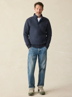 Faherty Brand Epic Quilted Fleece Pullover -